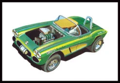 AMT1318 AMT 1962 Corvette 1/25 Scaler Plastic Model Kit