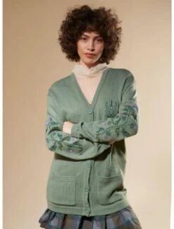 Outlander Thistle Sleeve Cardigan