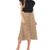 Women's Pleated Elastic Waist Skirt