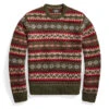 RRL By Ralph Lauren Fairisle Crew Pullover Sweater Fairisle Multi