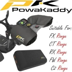 Powakaddy Golf Electric Trolley ThermaMitts Winter Mitts & PowerPack