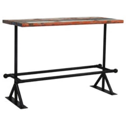 VidaXL Bar Table Solid Reclaimed Wood Multicolor Kitchen Dining Room Table -FootJoy Sales Store 7711ce1e00ab15aa 0025 w800 h800 b1 p0