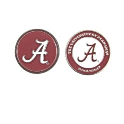 NCAA Double Sided Collegiate Golf Ball Marker Coins -FootJoy Sales Store Alabama 1