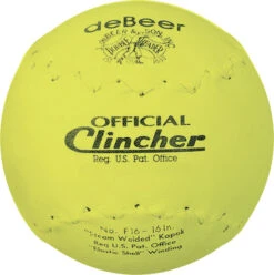 Rawlings DeBEER 16in Yellow Clincher Softball || DOZEN