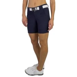 JoFit Belted 7.5 In Womens Golf Shorts -FootJoy Sales Store GB505 MIDNIGHT