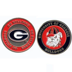 NCAA Double Sided Collegiate Golf Ball Marker Coins -FootJoy Sales Store Georgia