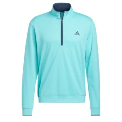Adidas Golf Primegreen UPF 1/4 Zip Mens Pullover -FootJoy Sales Store H56800 APP photo front center white 1280x