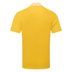 J.Lindeberg Tyson Golf Polo Shirt -FootJoy Sales Store J.Lindeberg SS23 Tyson Regular Fit Polo GMJT07647 I040 SHLIN187 CitrusWhite Back