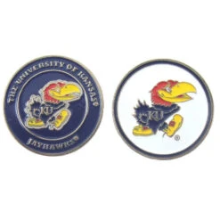 NCAA Double Sided Collegiate Golf Ball Marker Coins -FootJoy Sales Store KU c2a67cac 00db 4bf1 8d0c 58ecc2c630e0