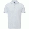 FOOTJOY PUSH PLAY PRINT PIQUE GOLF POLO SHIRT – WHITE / LAVENDER