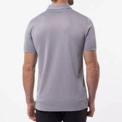 TravisMathew Private Dock Golf Polo Shirt -FootJoy Sales Store Travis Mathew SS21 Private Dock Golf Polo Shirt 1MW149 SHTRA054 M Heather Medium Grey Model 3