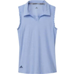 ADIDAS Junior Girls Spacedye Sleeveless Polos