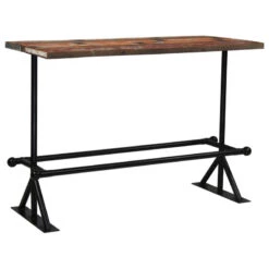 VidaXL Bar Table Solid Reclaimed Wood Multicolor Kitchen Dining Room Table -FootJoy Sales Store b7a1354400ab15aa 0025 w800 h800 b1 p0