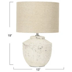 19.25" Cement Table Lamp With Linen Shade 16 19.25" Cement Table Lamp With Linen Shade -FootJoy Sales Store d021d6da01f1a88d 5210 w800 h800 b1 p0