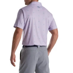 FootJoy Cactus Print Lisle Self Collar Polo -FootJoy Sales Store footjoy cactus print lisle self collar polo dusty purple 02 83859.1673902596