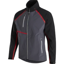 FootJoy HydroTour Rain Jacket -FootJoy Sales Store footjoy hydrotour rain jacket black charcoal red 01 84101.1646061159