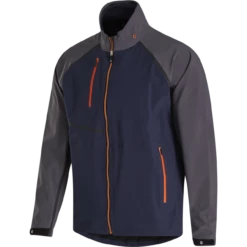 FootJoy HydroTour Rain Jacket -FootJoy Sales Store footjoy hydrotour rain jacket navy charcoal orange 01 82710.1646061159