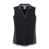 FootJoy Women's Open Placket Sleeveless Polo -FootJoy Sales Store footjoy womens open placket sleeveless polo black 01 79463.1673285373