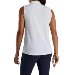 FootJoy Women's Open Placket Sleeveless Polo -FootJoy Sales Store footjoy womens open placket sleeveless polo white 03 92749.1673285373