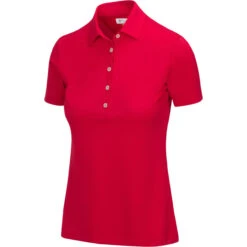 Greg Norman Women's Freedom Micro Pique Short Sleeve Polo -FootJoy Sales Store greg norman womens freedom micro pique short sleeve polo british red 01 09184.1659043413