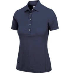 Greg Norman Women's Freedom Micro Pique Short Sleeve Polo -FootJoy Sales Store greg norman womens freedom micro pique short sleeve polo navy 01 60213.1659043413
