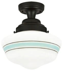 School House Ceiling Mount, Chalkboard Black