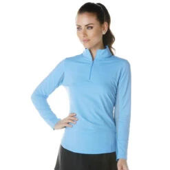 Solid Long Sleeve Mock -FootJoy Sales Store ibkul solid long sleeve mock peri 01 12292.1633113437