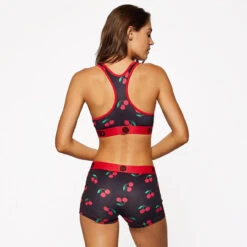 Women's Cherry On Top Sports Bra -FootJoy Sales Store psd womens cherry on top sports bra black 03 23469.1636747630