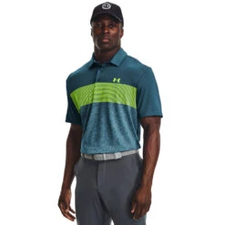 Under Armour UA Playoff 3.0 Low Round Stripe Golf Polo 1378676 -FootJoy Sales Store s7.V5 1378676 415 FC 1500x