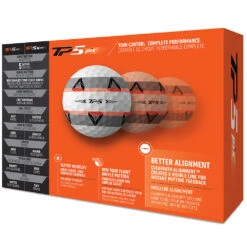 TaylorMade TP5 Pix 2.0 Golf Balls - White - 12 Pack -FootJoy Sales Store tp5 pix 1