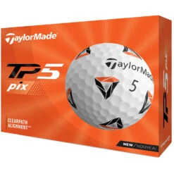 TaylorMade TP5 Pix 2.0 Golf Balls - White - 12 Pack -FootJoy Sales Store tp5 pix 4