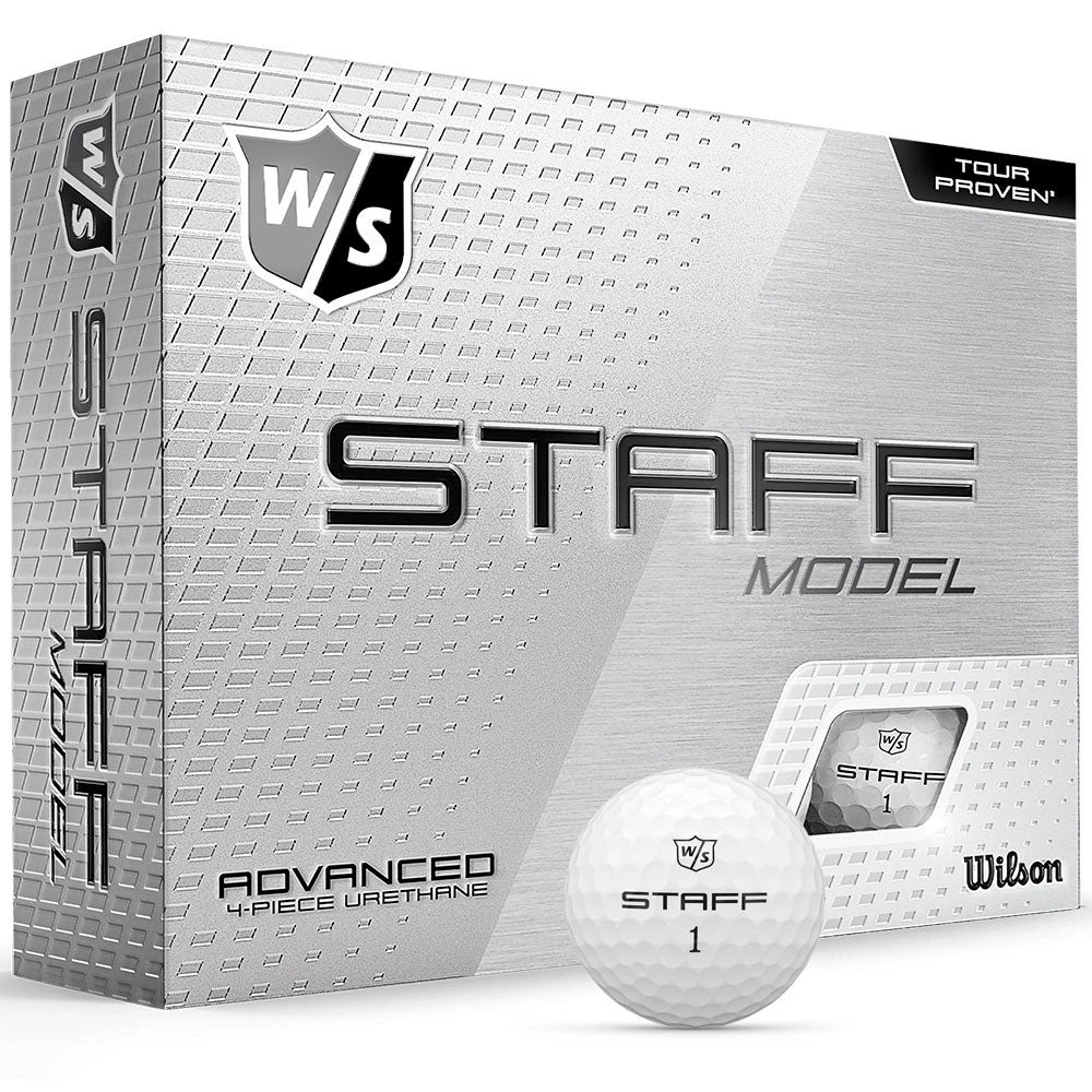 Wilson Staff Model Golf Balls - White - 12 Pack